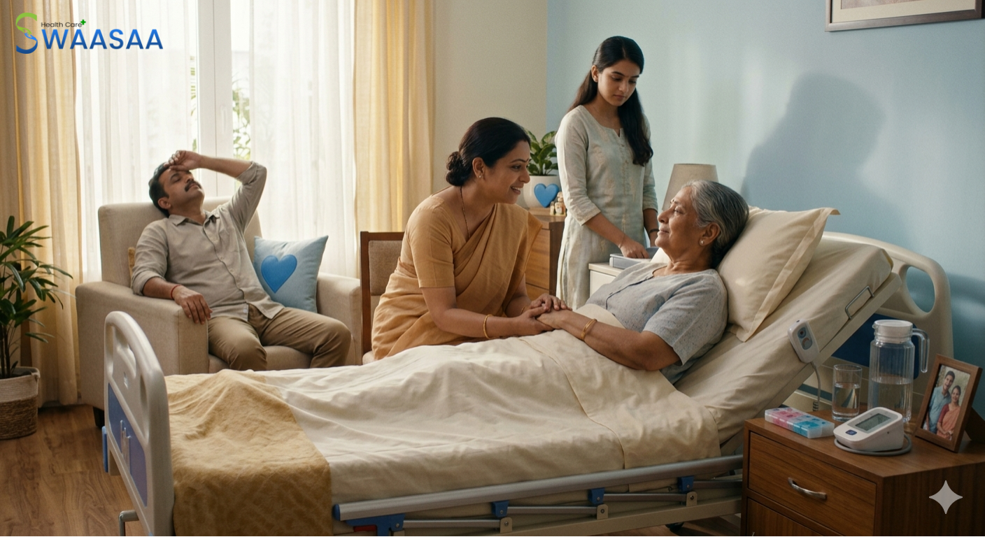 caregiver burnout bedridden patient